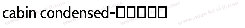 cabin condensed字体转换